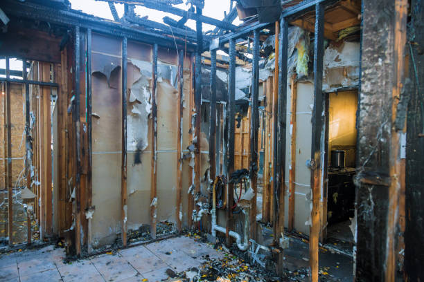 Professional Fire Damage Removal technician working in Eaton, OH